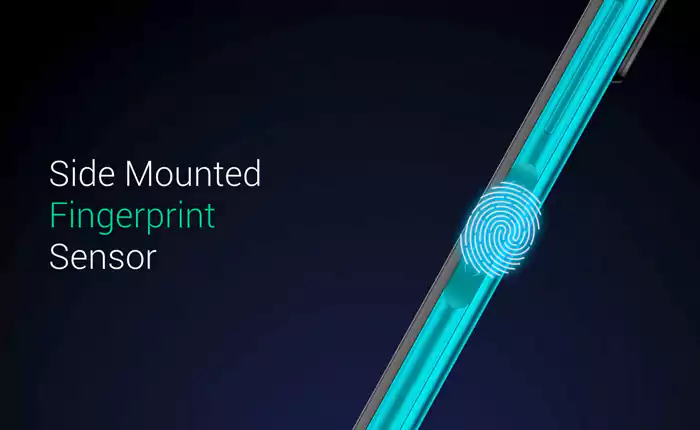 Itel P55 5G side mounted fingerprint